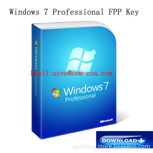 Microsoft Windows 7 Professional FPP Key 32/64 Bit